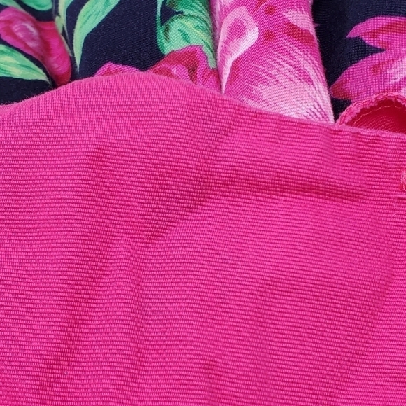 VINTAGE PLUM PUDDING LTD GIRLS DRESS NAVY BLUE PINK FLOWERS FULL SWIRLY SKIRT 6X - Picture 16 of 16